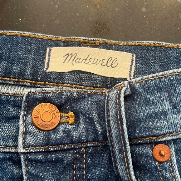 Madewell High-Rise Denim Shorts in Glenoaks Wash: Cutoff Edition SZ 29 - Picture 2 of 8
